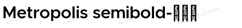 Metropolis semibold字体转换